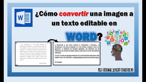 ¿cómo Convertir Una Imagen A Un Texto Editable En Word Youtube