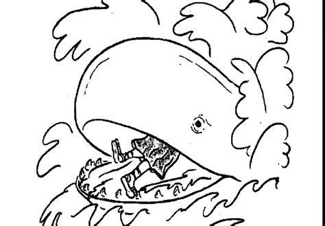Excellent Picture Of Jonah And The Whale Coloring Pages
