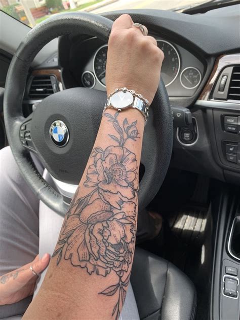 Flower Forearm Tattoo Outer Forearm Tattoo Forearm Sleeve Tattoos
