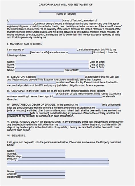 Last will and testament forms can save you a lot of bother. Ten Quick Tips For Will | Realty Executives Mi : Invoice ...