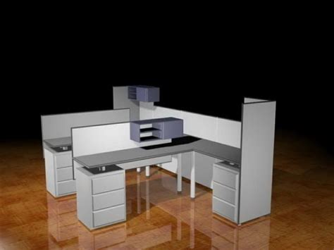Modular Office Workstation Free 3d Model Max Vray Open3dmodel