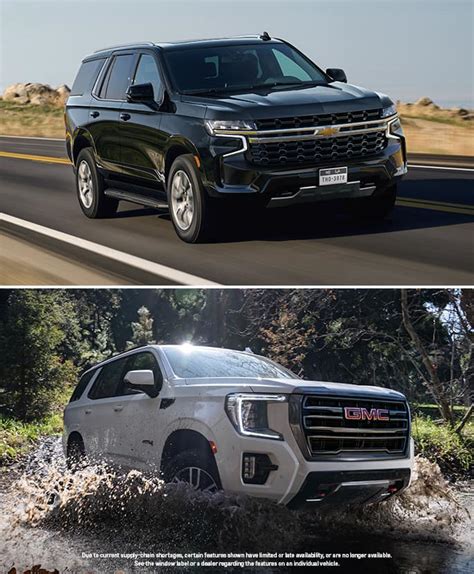 Chevy Tahoe Vs Gmc Yukon Performance Interior Towing