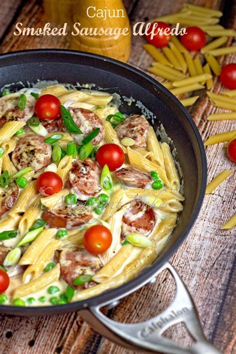 Creamy chicken pasta recipes with smoked sausage or andouille has been a staple in my family's home as long as i can remember. Cajun Smoked Sausage Alfredo - The Midnight Baker