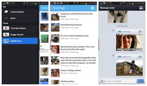 First, it manages to be a much more enjoyable way to browse reddit on ios or android using the reddit card feels a lot like using an ios native app, and you don't actually even have to have kik installed to see what i mean. Latest Kik Messenger update infuses the app with Reddit ...