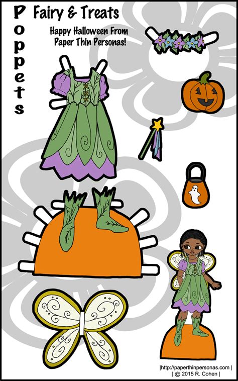 A Fairy Paper Doll Costume For Halloween • Paper Thin Personas