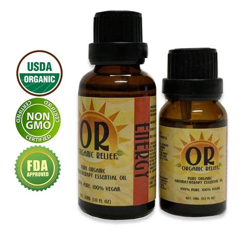 Organic Energy Blend Oil 100 Pure Usda Certified Organic Vegan Non Gmo Fda Approved Steam