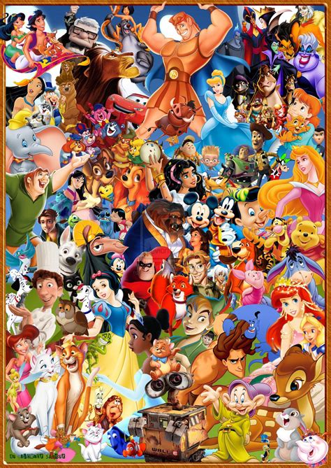Walt Disney By 86botond On Deviantart Disney Collage Disney Drawings