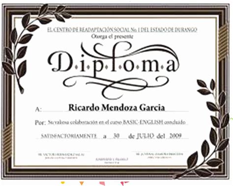 50 Formatos De Diplomas Para Modificar