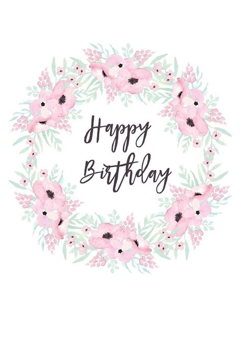 1* hawaiian flamingo pineapple happy birthday banner, 1* luau aloho garland, 1* colorful pennant, each letter is 8l x 5.3w, banner is 12 feet. Printable Card Download - Happy Birthday Pink & Mint ...