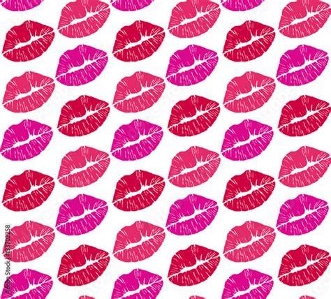seamless lipstick print pattern makeup wallpaper background seamless kiss pattern xoxo