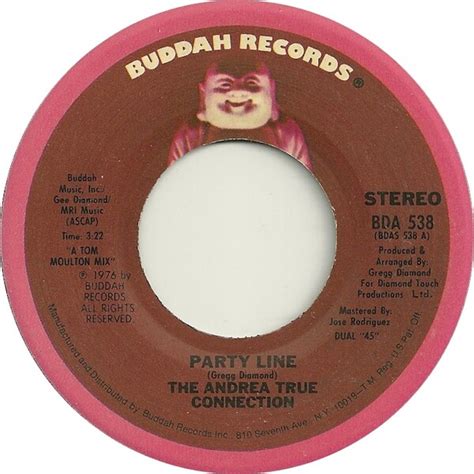 Party Line Call Me By The Andrea True Connection Single Disco Reviews Ratings Credits