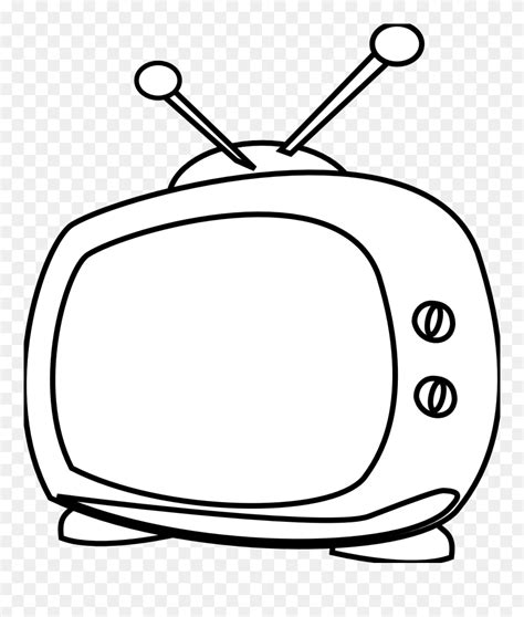 Watching Tv Clipart Black And White Free Clipart Tv