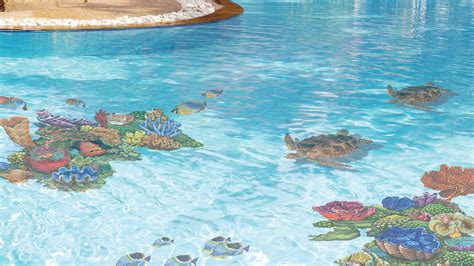 Porcelain Coral Reef Mosaic — Custom Mosaics