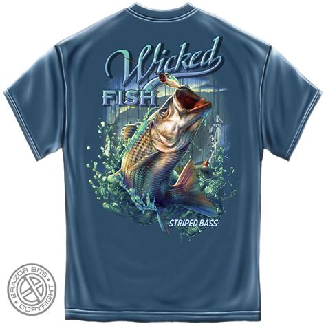 Free shipping on many items | browse your favorite brands | affordable prices. Wicked Fish Striped Bass Blue T-Shirt