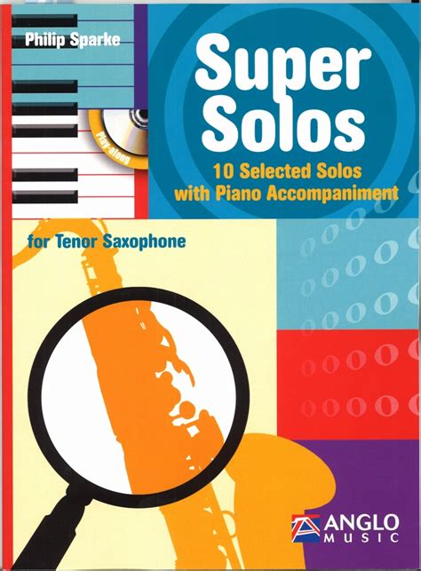 アカデミアミュージック super solos 10 selected solos with piano accompaniment for tenor sax