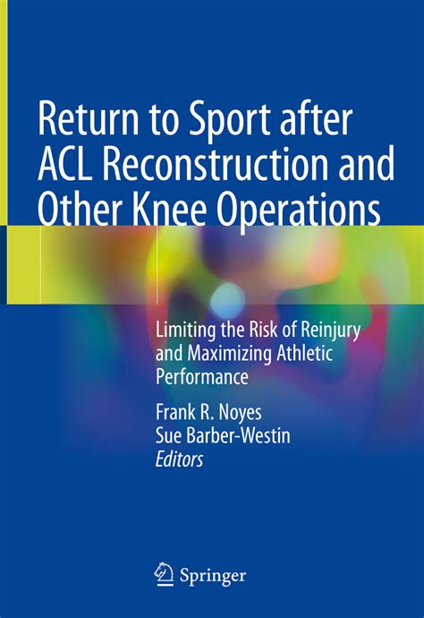 Return To Sport After Acl Reconstruction And Other Knee Operations E Book