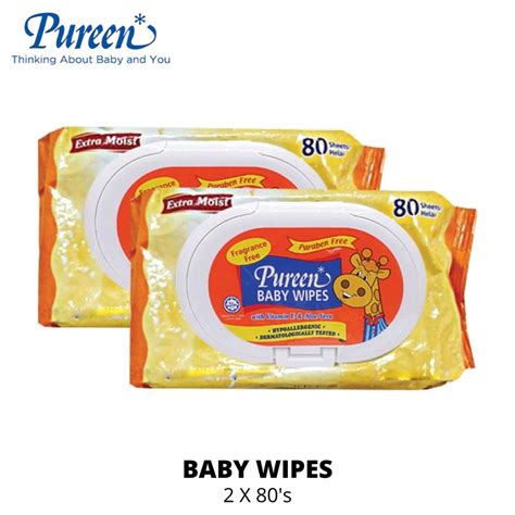Pureen Baby Wipes X S Baby Wet Tissue Orange Shopee Malaysia