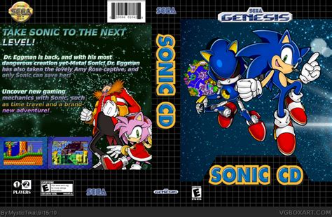 Sonic Cd Genesis Box Art Cover By Mystictikal