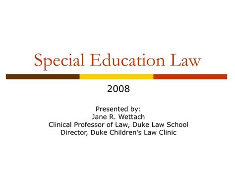 Ppt Special Education Law Powerpoint Presentation Free Download Id