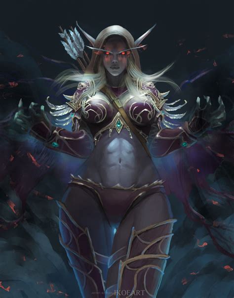 The Dark Lady Warcraft Art Sylvanas Windrunner Fantasy Girl