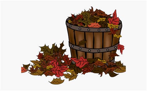 Fall Leaves In A Basket Clip Art Free Transparent Clipart Clipartkey