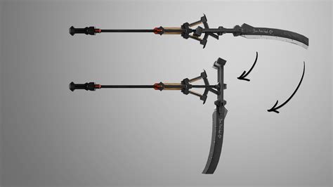 Combat Scythe Blade Free Vr Ar Low Poly 3d Model Rigged Cgtrader