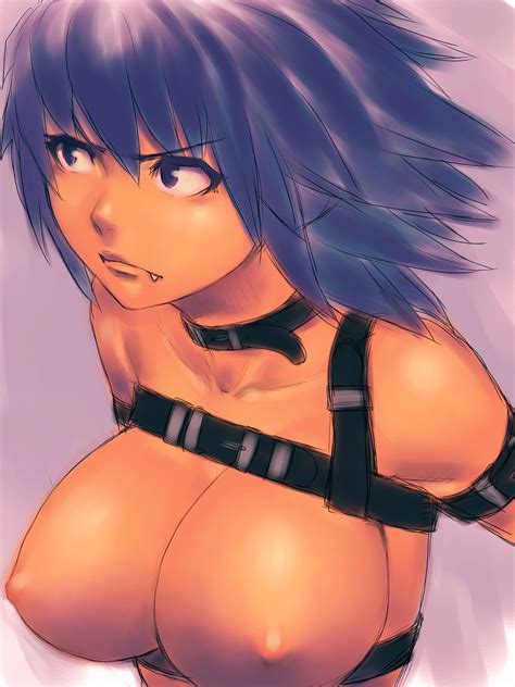 Rule 34 Blue Eyes Blue Hair Breasts Cute Fang Fumio Rsqkr Large