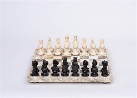 Hand Carved Marble Chess Set At 1stdibs