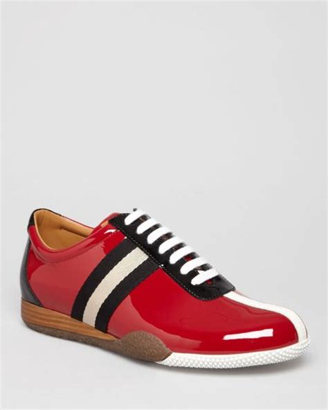 Bally Patent Freenew Sneakers In Red For Men Lyst