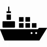 Icon Boat Containers Shipping Svg Ship Cargo