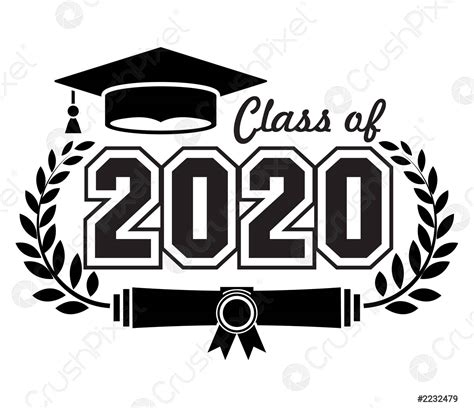 2020 Graduate Class Stock Vector 2232479 Crushpixel