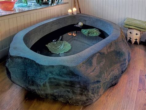 30 Stone Bathtubs That Will Rock Your Bathroom Images Stone