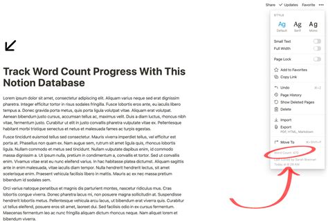How To Track Word Count Progress With Notion — Red Gregory
