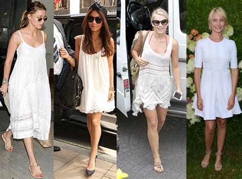Celebrity Summer Whites Dresses