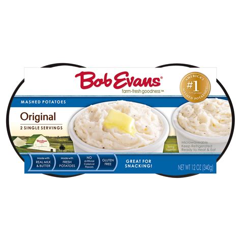 Order food online at bob evans, sun city center with tripadvisor: Bob Evans Original Mashed Potatoes Twin Cups,12 oz (2CT, 6 oz each) - Walmart.com - Walmart.com