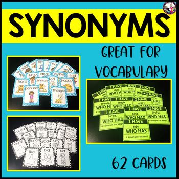Find another word for cards. Synonym Cards by Literacy by Lulu | Teachers Pay Teachers
