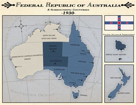 Federal Republic Of Australia Imaginarymaps