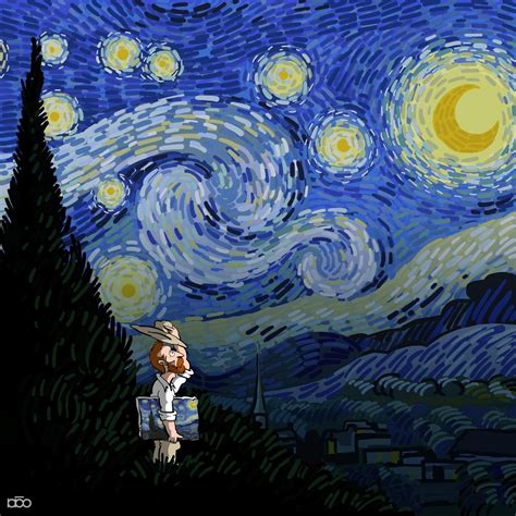 Amazing Starry Nights Van Gogh Studio