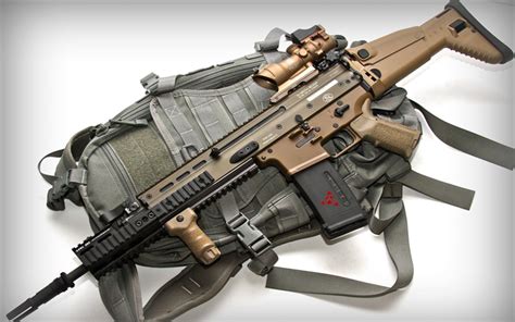 Download Wallpapers Fn Scar 16s Assault Rifle American Rifle Rifled