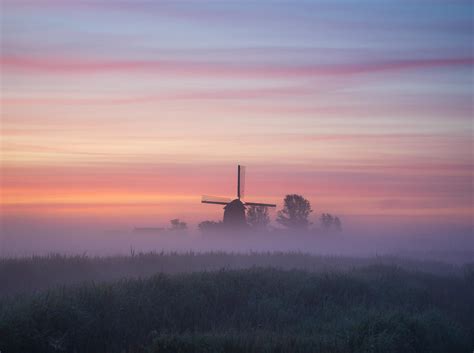Woke Up At 4 Am To Capture Sunrise At This Windmill Rpics