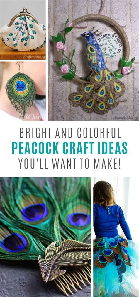 13 Colorful Peacock Crafts You Need To Make This Weekend