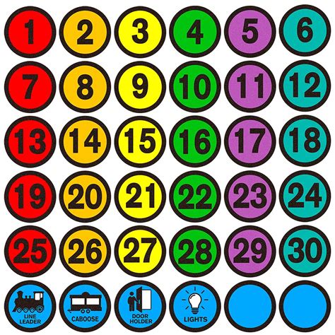 Buy Whatsignnumber Spot Markers Stickers4 Number Spot Markers And