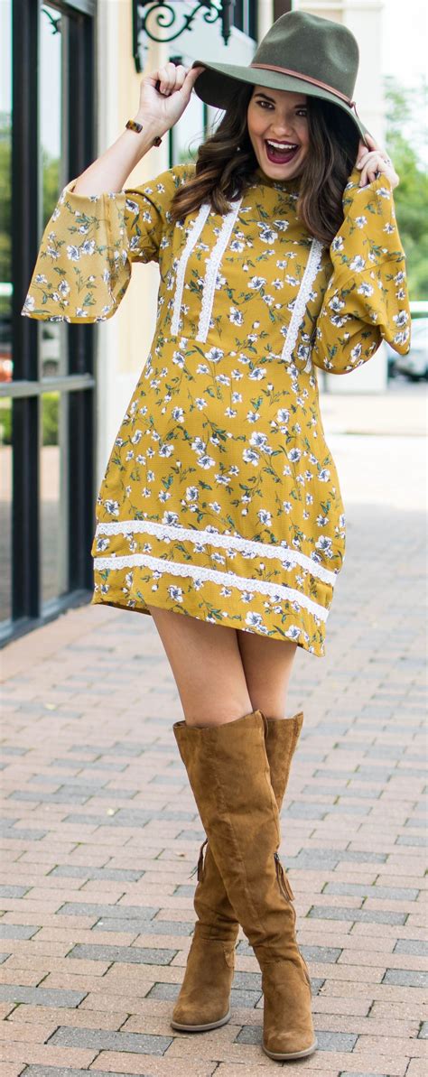 The Cutest Little Bohemian Dress For Fall Bohemian Fall Outfits