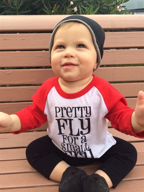 Halloween baby boy t shirt cute toddler boys clothes. Pretty fly for a small fry// Cute hipster baby boy clothes ...