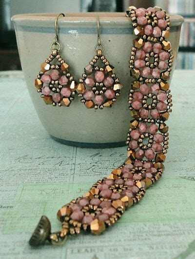 Lindas Crafty Inspirations Crystal Tile Bracelet And Hana Ami Earrings