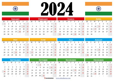 2024 Calendar With Holidays Indian Holidays - Josie Malorie