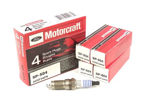 Motorcraft Sp 504 Agsf34fm Double Platinum Spark Plugs 4 Pack Ford F