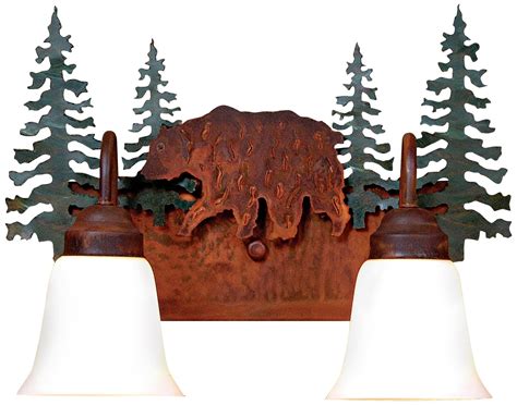 These 55 lighting fixtures illuminate a bathroom's design. Wasatch Collection Bear 16 Wide Bathroom Light Fixture ...