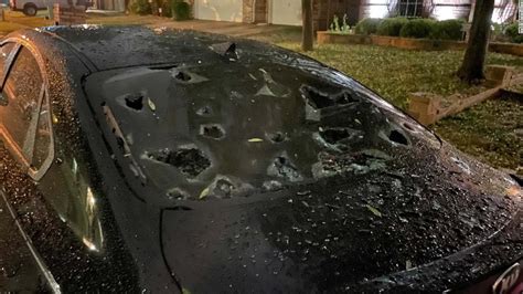 Cars And Homes Damaged By Softball Sized Hail In Texas Cnn Video