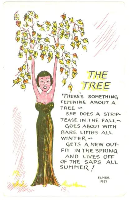 The Tree Poem Elmer Anderson Comic Postcard 999 Picclick
